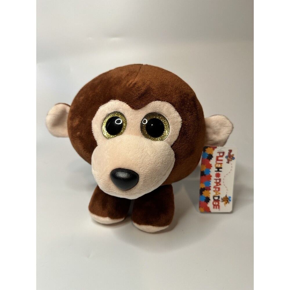 Toy Factory Monkey Stuffed Plush Roly Poly Soft 9"